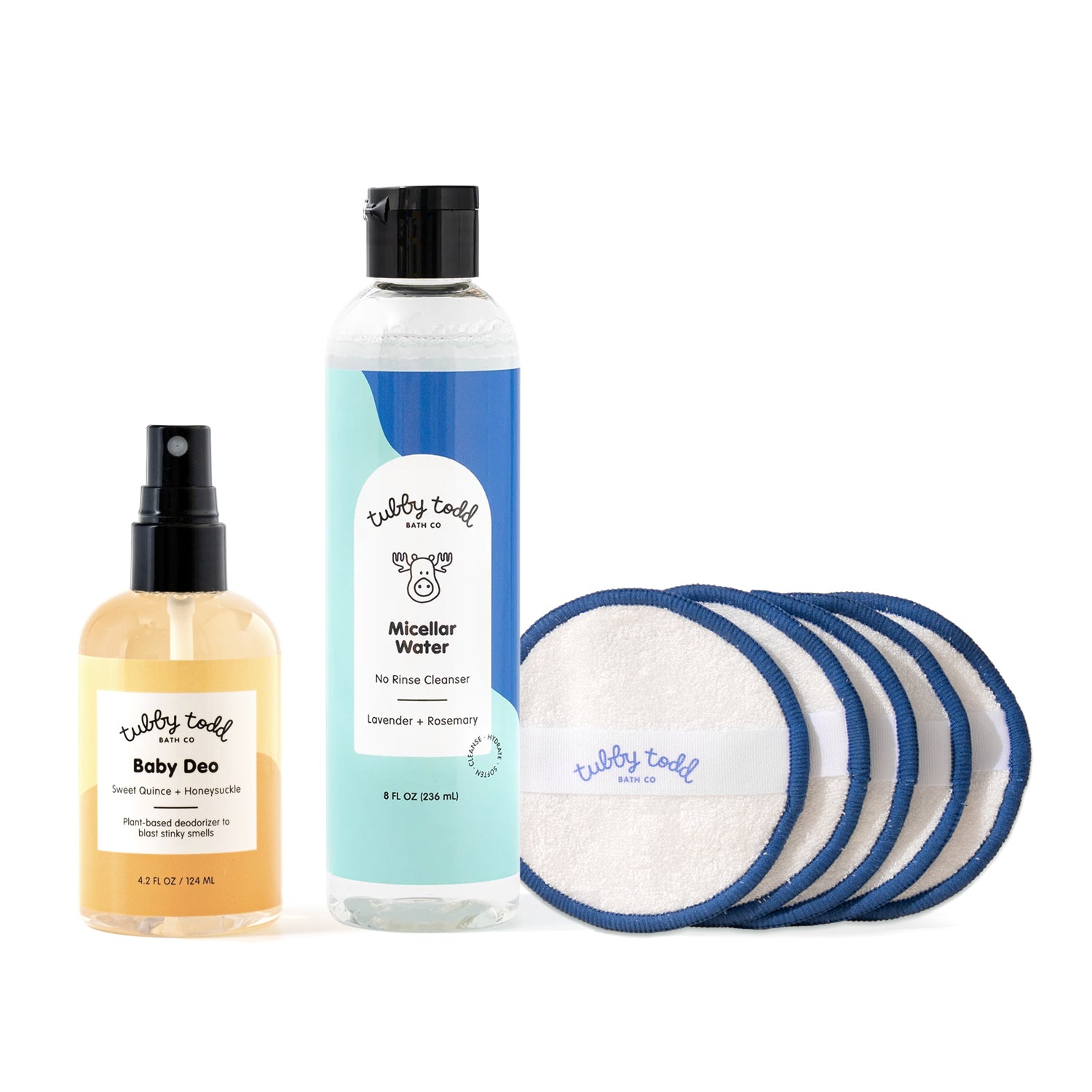 Lavender + Rosemary Micellar Water with Baby Deo and reusable cloths 5pk